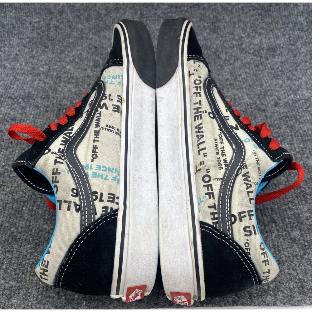Vans Old Skool Off The Wall Flame Print Skate Shoes Black Men 9 / Women 10.5 - Picture 14 of 14